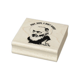 St. Padre Pio Capuchin Priest katholieke Rubber St Rubberstempel