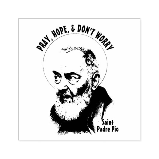 St. Padre Pio Capuchin Priest katholieke Rubber St Rubberstempel (Afrduk)