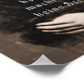 St Padre Pio Catholic Saint German quote Poster (Hoek)