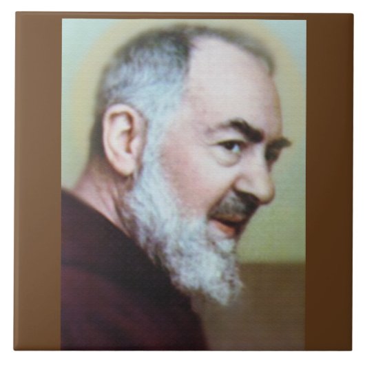 ST PADRE PIO DECORATIVE TIL TEGELTJE (Voorkant)