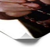 ST PADRE PIO EN DE ROSARY PERFECT POSTER (Hoek)