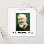 St. PADRE PIO Kaart (Voorkant / Achterkant in situ)