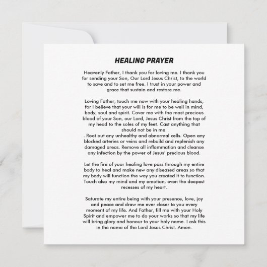 St. PADRE PIO Kaart (Achterkant)