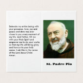 St. PADRE PIO Kaart (Buitenkant ongevouwen)