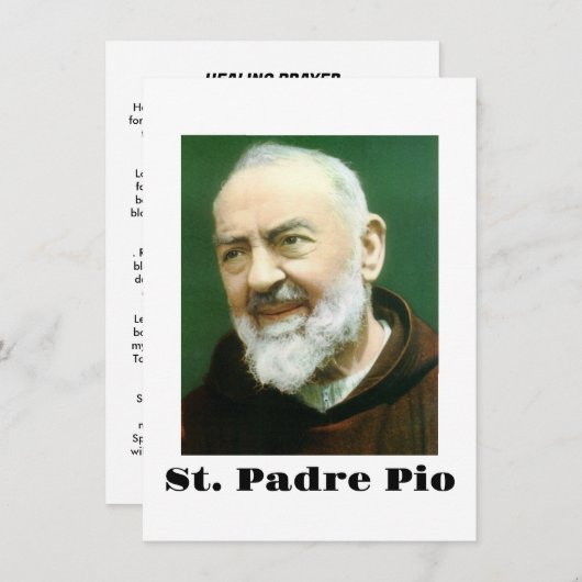 St. PADRE PIO Kaart (Voorkant / Achterkant)