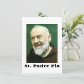St. PADRE PIO Kaart (Staand voorkant)