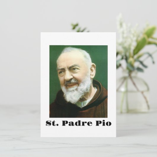 St. PADRE PIO Kaart (Staand voorkant)