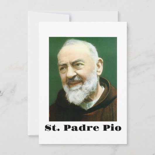 St. PADRE PIO Kaart (Voorkant)