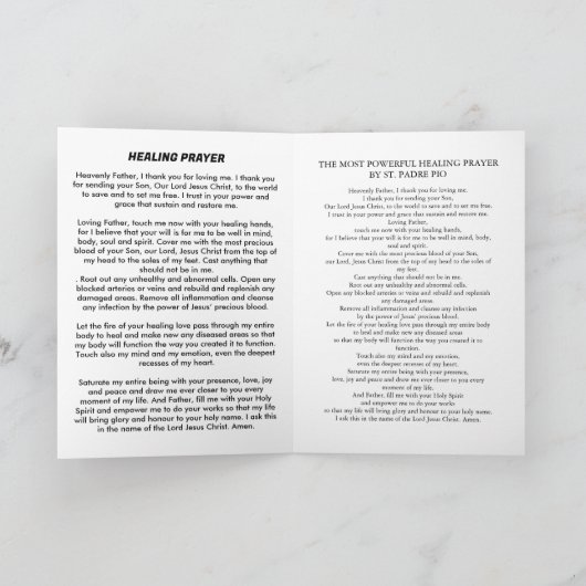 St. PADRE PIO Kaart (Binnen)