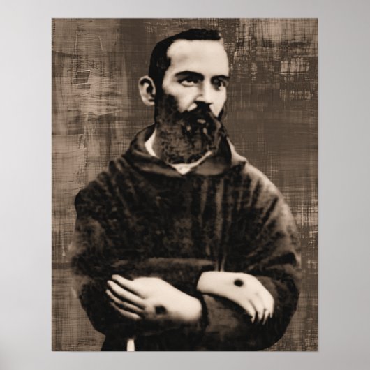 St. Padre Pio Katholieke Saint A-092621 Poster (Voorkant)