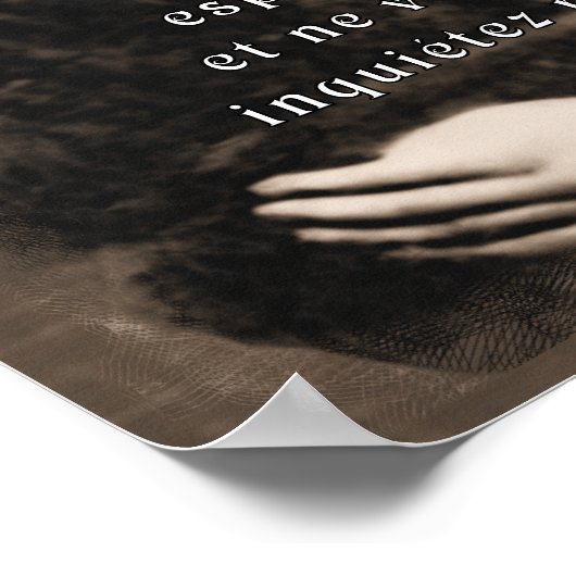 St. Padre Pio katholieke Saint French Poster (Hoek)