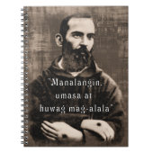 St. Padre Pio katholieke Saint Philippine citaat Notitieboek (Voorkant)