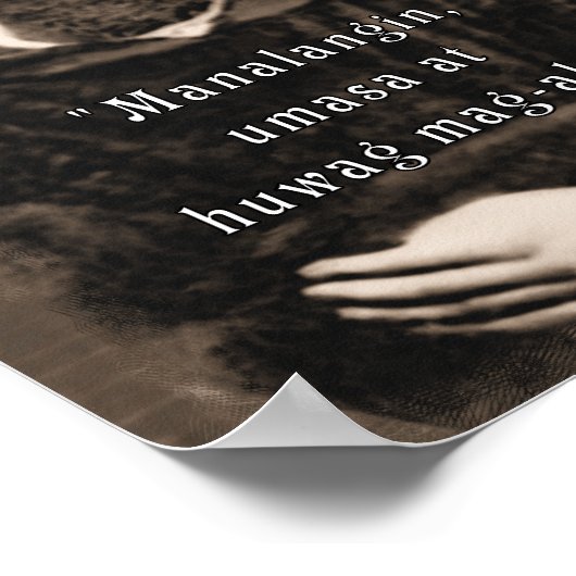 St. Padre Pio katholieke Saint Philippine citaat Poster (Hoek)