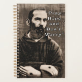St. Padre Pio katholieke Saint Planner (Voorkant)
