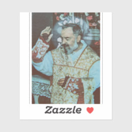 St. Padre Pio of Pietrelcina The Seraphic Priest Sticker