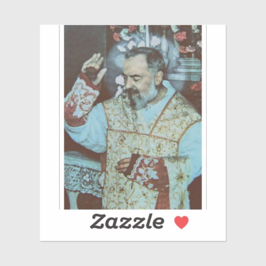 St. Padre Pio of Pietrelcina The Seraphic Priest Sticker (Vel)