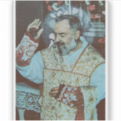 St. Padre Pio of Pietrelcina The Seraphic Priest Sticker (Voorkant)