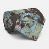 St. Padre Pio of Pietrelcina The Seraphic Priest Stropdas (Opgerold)