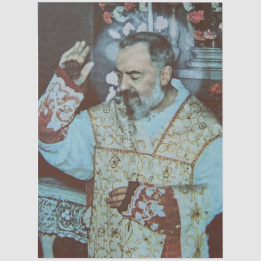 St. Padre Pio of Pietrelcina The Seraphic Priest Tissuepapier (Voorkant)
