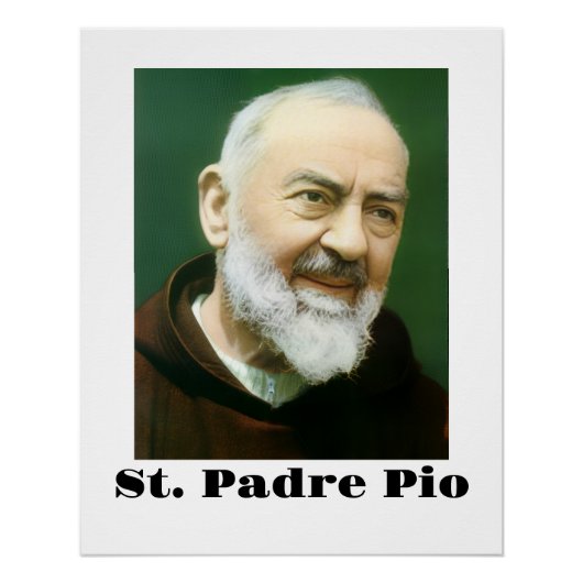 St. Padre Pio Perfect Poster (Voorkant)