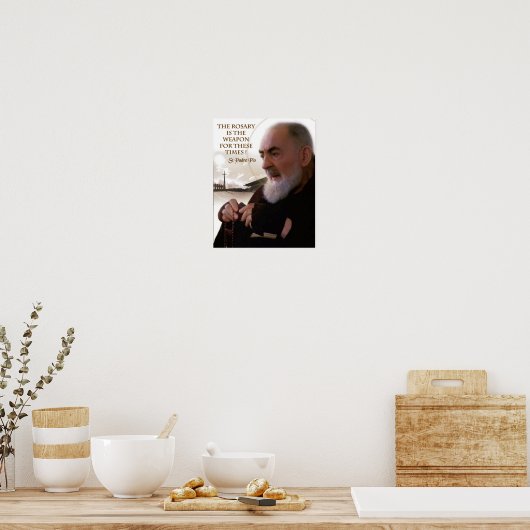 ST PADRE PIO POSTER (Keuken)