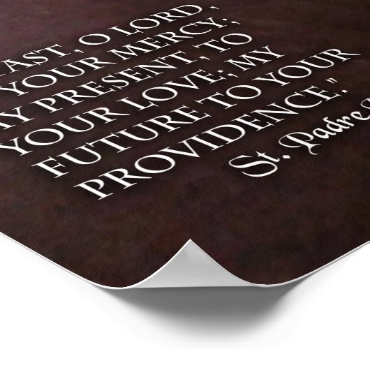 St. Padre Pio Poster (Hoek)