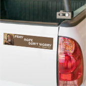 St. Padre Pio Pray Hope maakt zich geen zorgen Bumpersticker (Op Truck)
