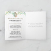 St. Padre Pio Prayer tot Maagd Mary Floral Kaart (Binnen)