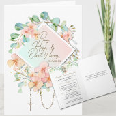 St. Padre Pio Prayer tot Maagd Mary Floral Kaart