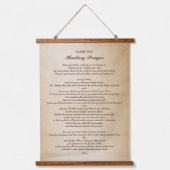 St. Padre Pio Prayer voor genezing Hangend Wandkleed (Voorkant)