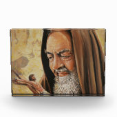 St. Padre Pio Priest Crucifix Jesus Fotoblokken (Voorkant)