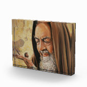 St. Padre Pio Priest Crucifix Jesus Fotoblokken (Rechts)