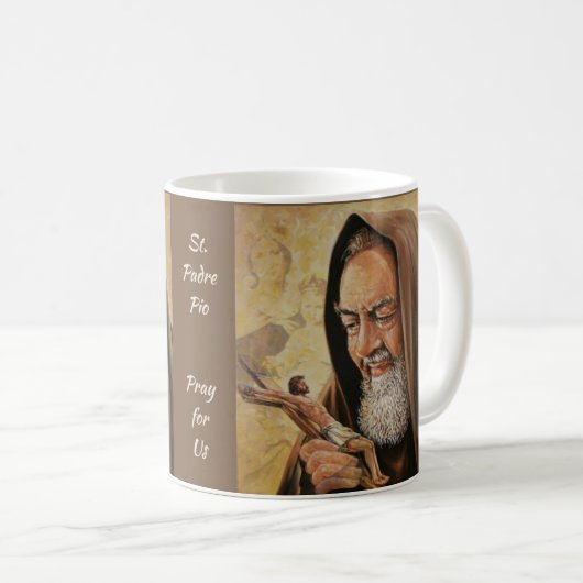St. Padre Pio Priest & Stigmatist Koffiemok (Voorkant rechts)