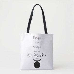 St. Padre Pio Quote Canvas tas