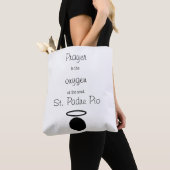 St. Padre Pio Quote Canvas tas (Dichtbij)