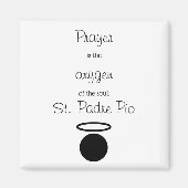 St. Padre Pio Quote Magnet (Voorkant)