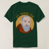 St Padre Pio T-shirt (Design voorkant)