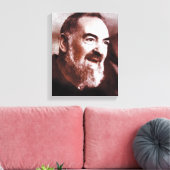 St. Padre Pio van Pietrelcina, Canvas Afdruk (Insitu (Woonkamer))