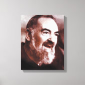 St. Padre Pio van Pietrelcina, Canvas Afdruk (Voorkant)