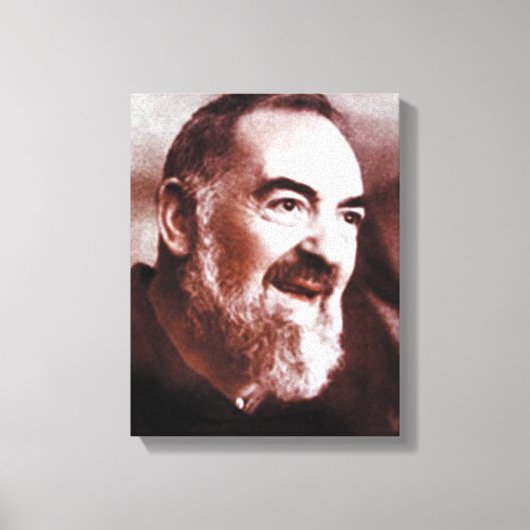 St. Padre Pio van Pietrelcina, Canvas Afdruk (Voorkant)