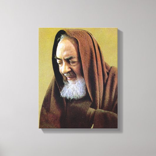 St. Padre Pio van Pietrelcina, Canvas Afdruk (Voorkant)