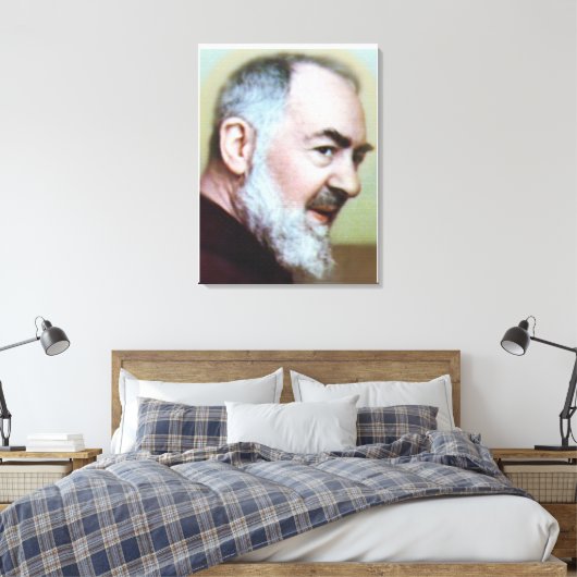 ST-PADRE PIO VAN PIETRELCINA CANVAS AFDRUK (Insitu (Slaapkamer))