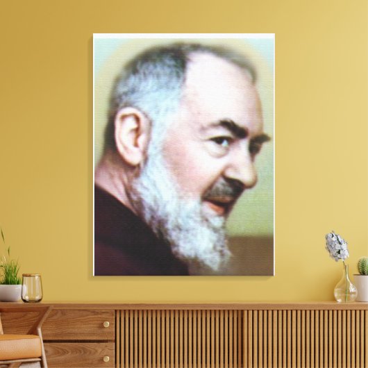 ST-PADRE PIO VAN PIETRELCINA CANVAS AFDRUK (Insitu (Woonkamer))