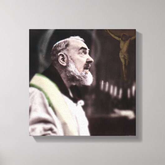 ST PADRE PIO VIERING MIS CANVAS AFDRUK (Voorkant)