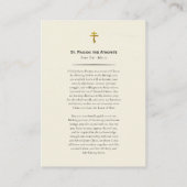 St. Paisios de Athonite Orthodoxe Gebed Kaart Plaatskaartje (Achterkant)