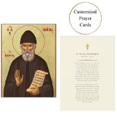 St. Paisios de Athonite Orthodoxe Gebed Kaart Plaatskaartje