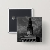 St. Pancrass Church, West Front Vierkante Button 5,1 Cm (Voorkant /achterkant)