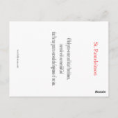 St. Panteleimon Prayer Kaart (Achterkant)