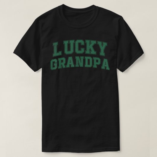St Particky Day Shamrock One Lucky Grandfa T-shirt (Design voorkant)