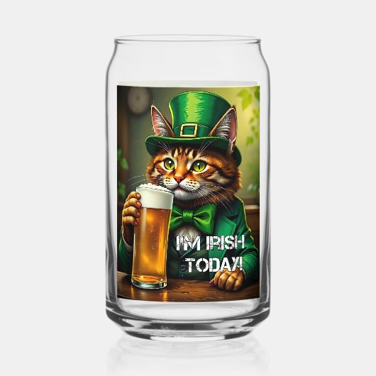 St. Pat Cat Blikvorm Glas (Achterkant)